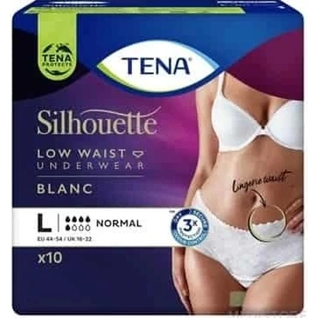 TENA Silhouette Normaal L 1×10 stuks, incontinentieslips
