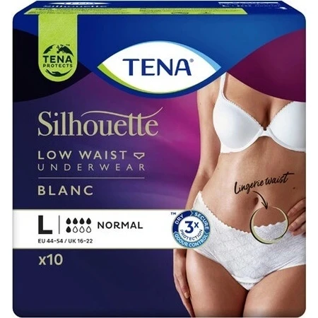 TENA Silhouette Normaal L 1×10 stuks, incontinentieslips