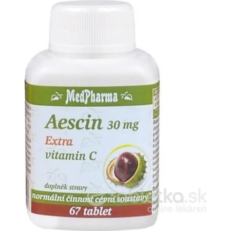 MedPharma Aescin 30 mg Extra vitamin C 1×67 tbl, food supplement