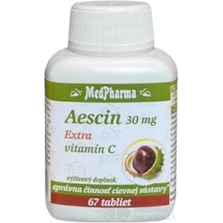 MedPharma Aescin 30 mg Extra vitamin C 1×67 tbl, food supplement