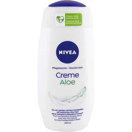 NIVEA Shower Gel Cream Aloe Vera 1×250 ml, moisturizes the skin