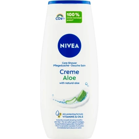 NIVEA Shower Gel Cream Aloe Vera 1×250 ml, moisturizes the skin