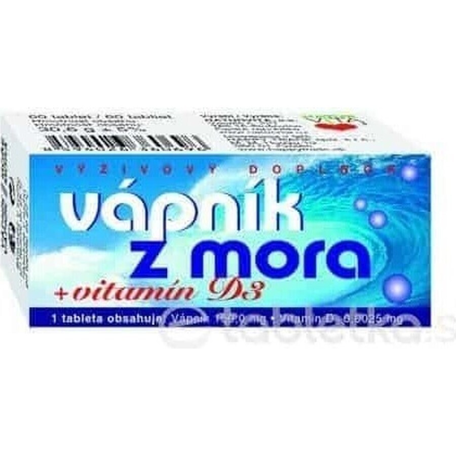 NATURVITA Zee Calcium + vitamine D3 1×60 tbl, calcium + D3