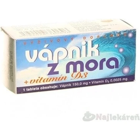NATURVITA Sea Calcium + vitamin D3 1×60 tbl, calcium + D3