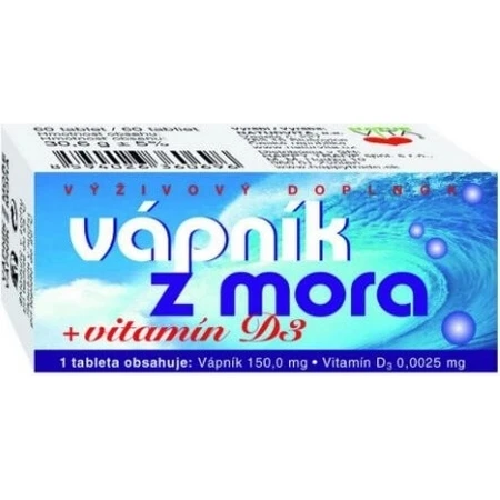 NATURVITA Sea Calcium + vitamin D3 1×60 tbl, calcium + D3