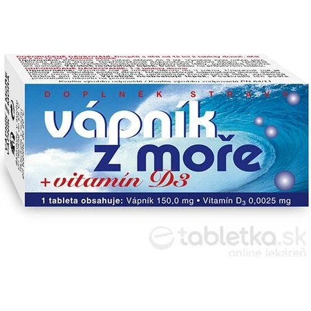 NATURVITA Sea Calcium + vitamin D3 1×60 tbl, calcium + D3