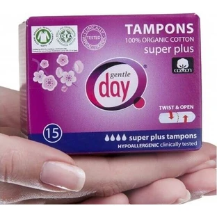 Tampons Gentle Day Super Plus 1×15 pcs, tampons