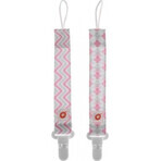 XKKO Fopspeenklemmen 2st - Scandinavisch Baby Roze MIX 1×1 st