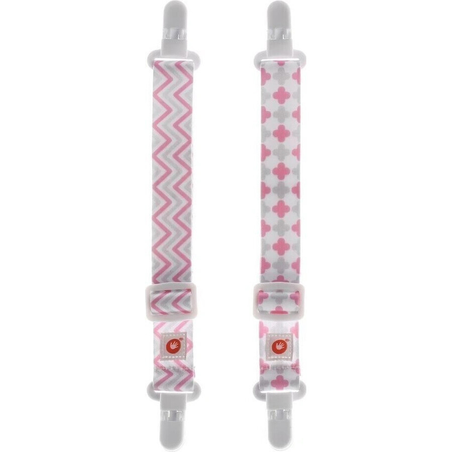 XKKO Fopspeenklemmen 2st - Scandinavisch Baby Roze MIX 1×1 st