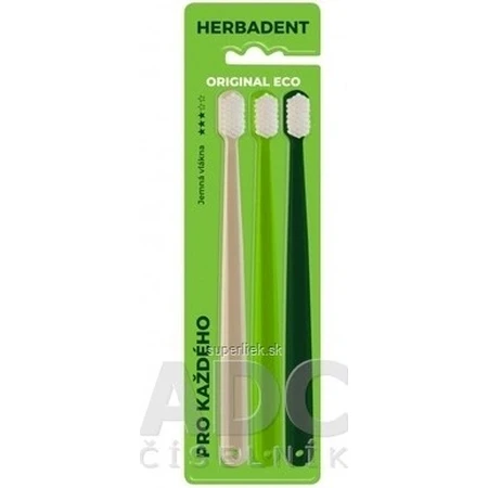 Brosse à dents HERBADENT Original ECO Gentle 1×1 pc, brosse à dents fine