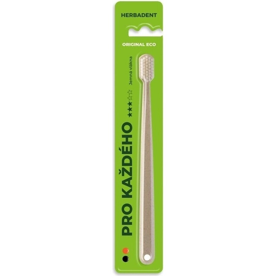 Cepillo de dientes HERBADENT Original ECO Gentle 1×1 ud, cepillo de dientes fino