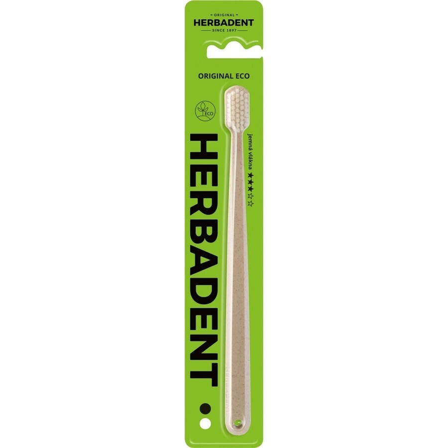Cepillo de dientes HERBADENT Original ECO Gentle 1×1 ud, cepillo de dientes fino