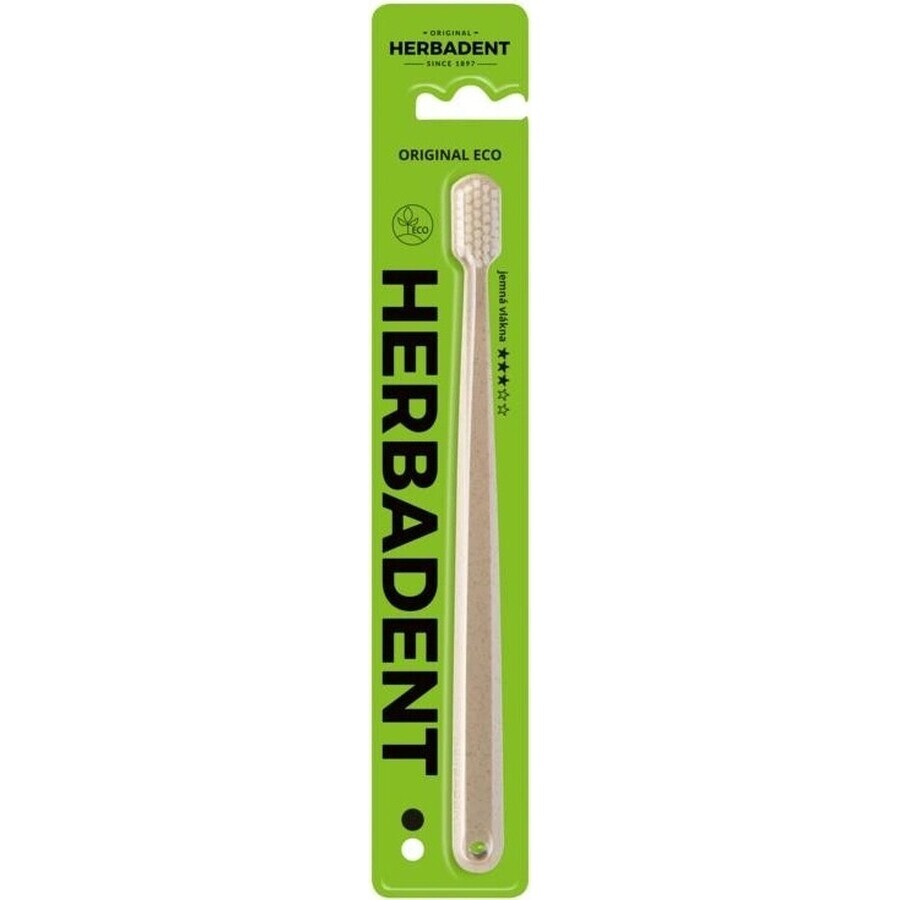 Cepillo de dientes HERBADENT Original ECO Gentle 1×1 ud, cepillo de dientes fino