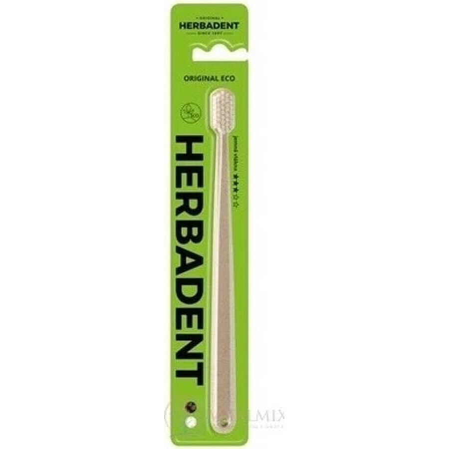 Cepillo de dientes HERBADENT Original ECO Gentle 1×1 ud, cepillo de dientes fino