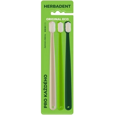 Brosse à dents HERBADENT Original ECO Gentle 1×1 pc, brosse à dents fine