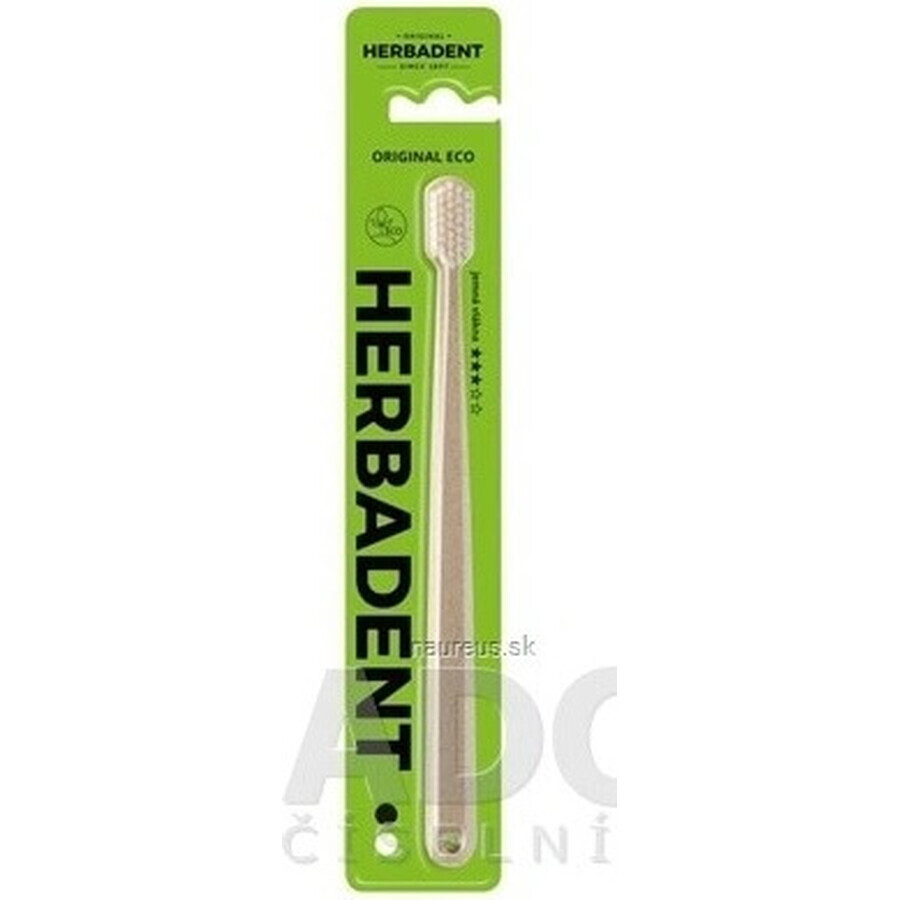 Cepillo de dientes HERBADENT Original ECO Gentle 1×1 ud, cepillo de dientes fino