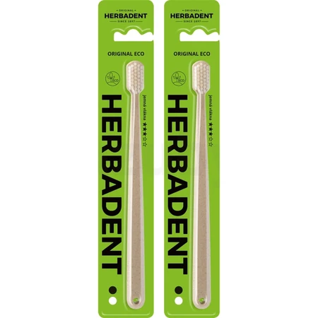 Brosse à dents HERBADENT Original ECO Gentle 1×1 pc, brosse à dents fine