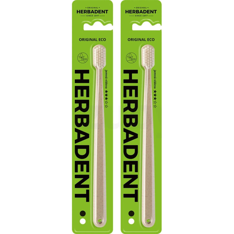 Cepillo de dientes HERBADENT Original ECO Gentle 1×1 ud, cepillo de dientes fino