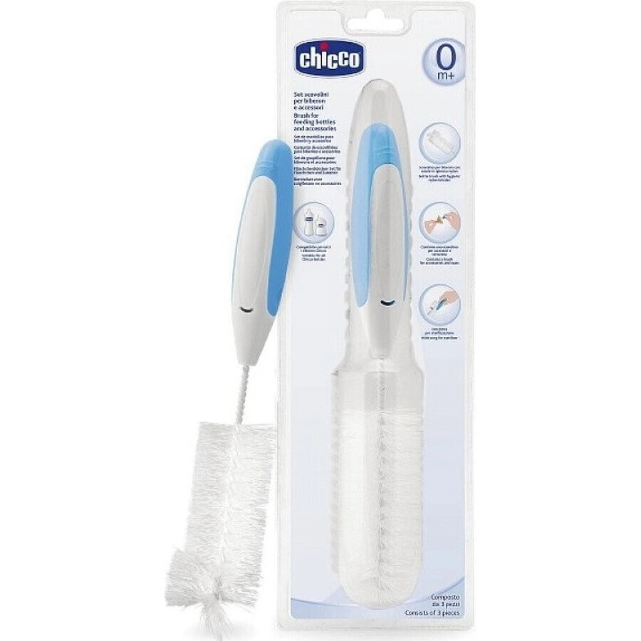 CHICCO Bottle and pacifier brush 1×1 pc, for all types of bottles