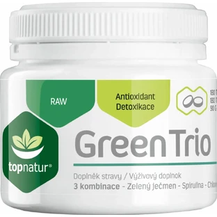 Topnatur Green Trio 180 tbl, voedingssupplement (spirulina, chlorella, groene gerst)