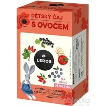 LEROS Kinderthee met Fruit 20×2 g, thee