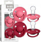 BIBS De Lux coral/ruby 1&#215;2 pcs, one size