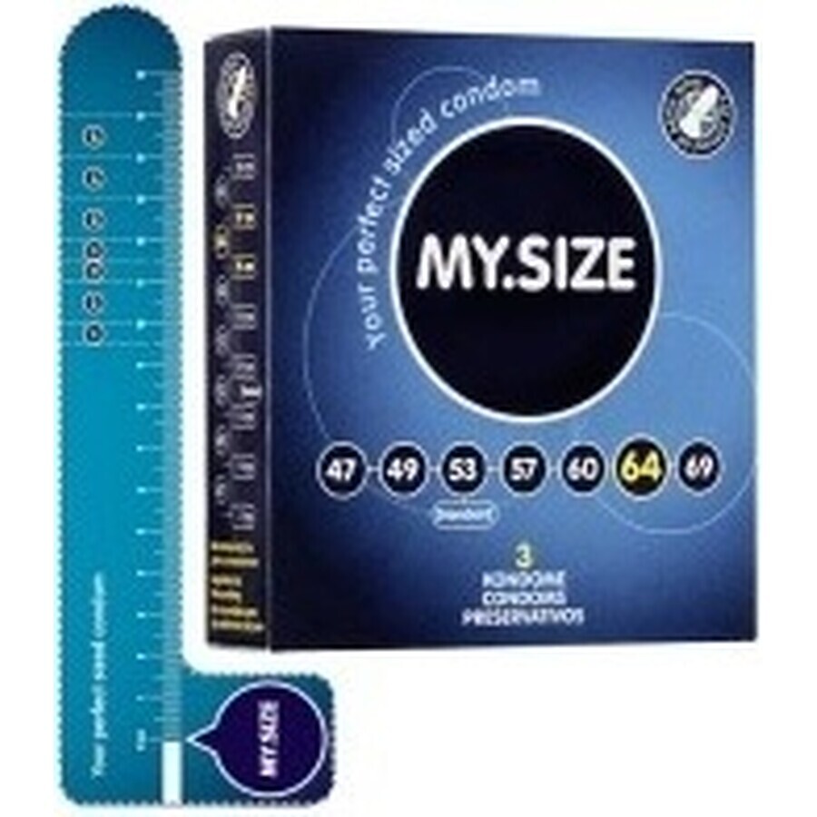My size 64 1×3 pcs, condom