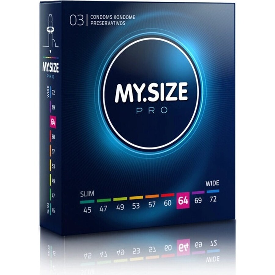 My size 64 1×3 pcs, condom