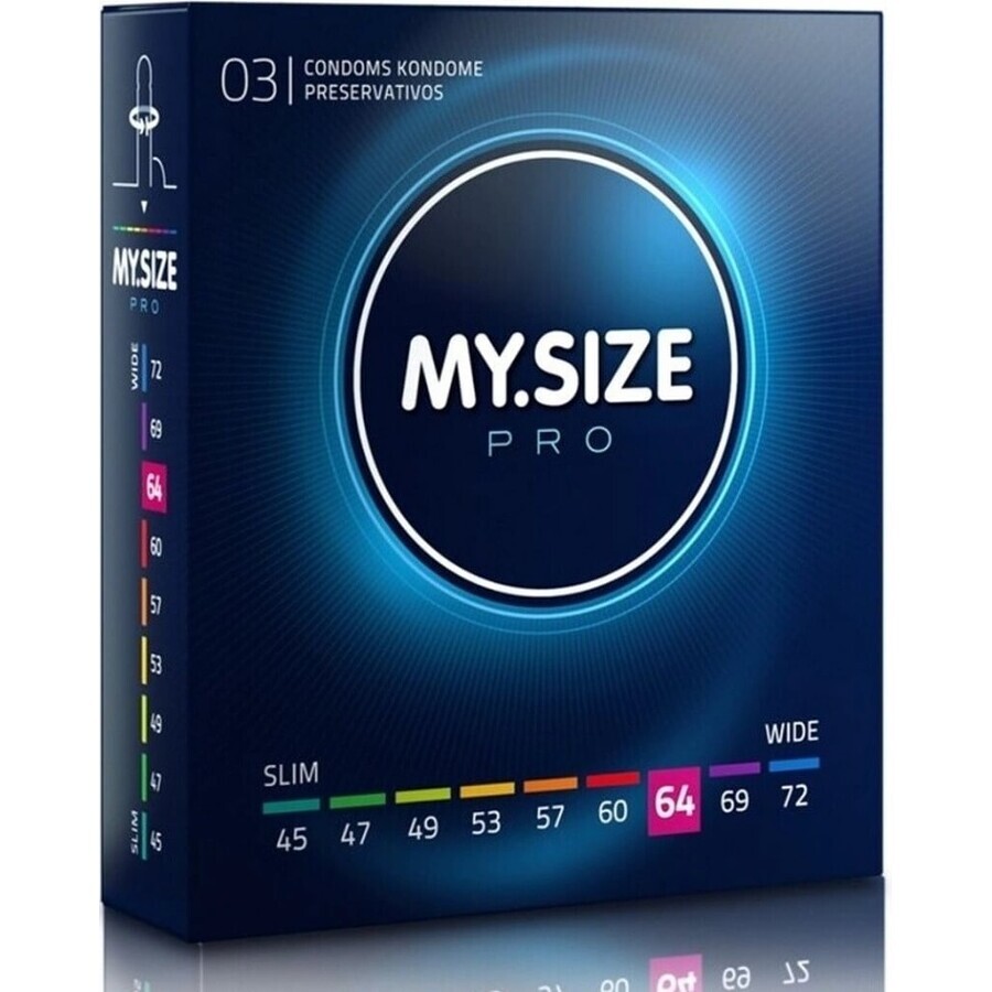 My size 64 1×3 pcs, condom