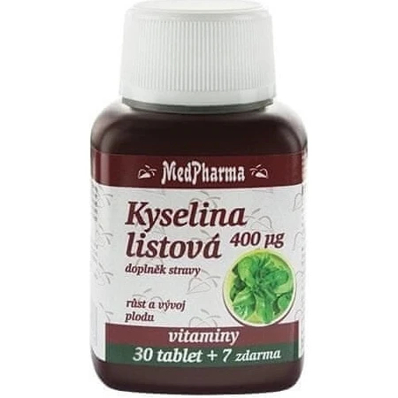 MedPharma ACIDO FÓLICO 400 mcg 1×37 tbl, ACIDO FÓLICO