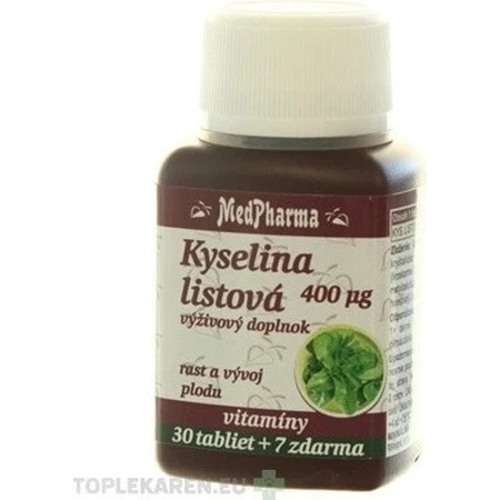 MedPharma ACIDO FÓLICO 400 mcg 1×37 tbl, ACIDO FÓLICO