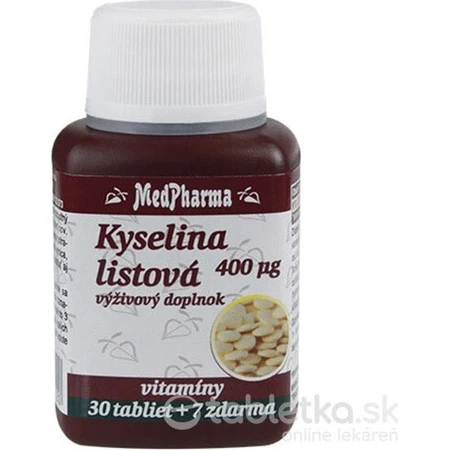 MedPharma ACIDO FÓLICO 400 mcg 1×37 tbl, ACIDO FÓLICO
