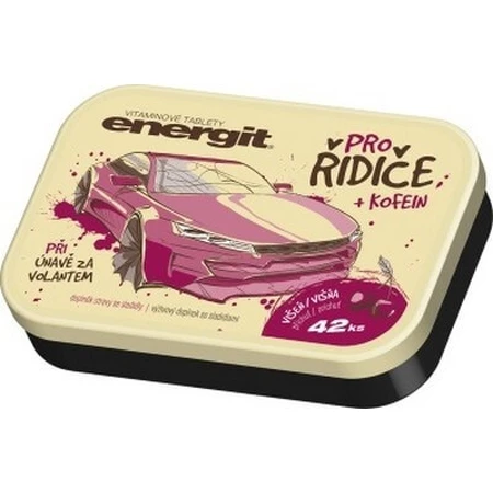 energit FOR DRIVERS 1×42 pcs, comprimés énergisants au goût de cerise