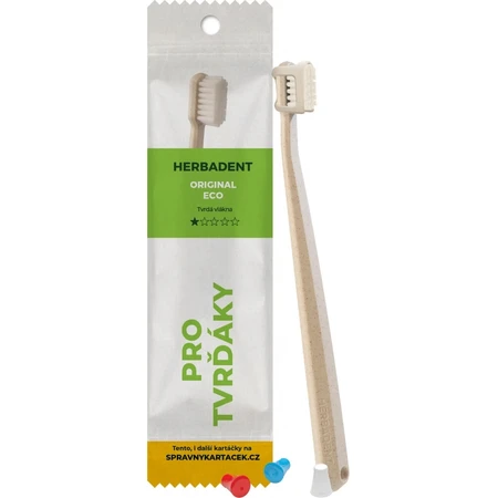 Zahnbürste HERBADENT Original ECO Hard 1×1 Stück, Zahnbürste