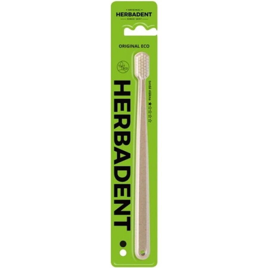 Tandenborstel HERBADENT Original ECO Hard 1×1 stuk, tandenborstel