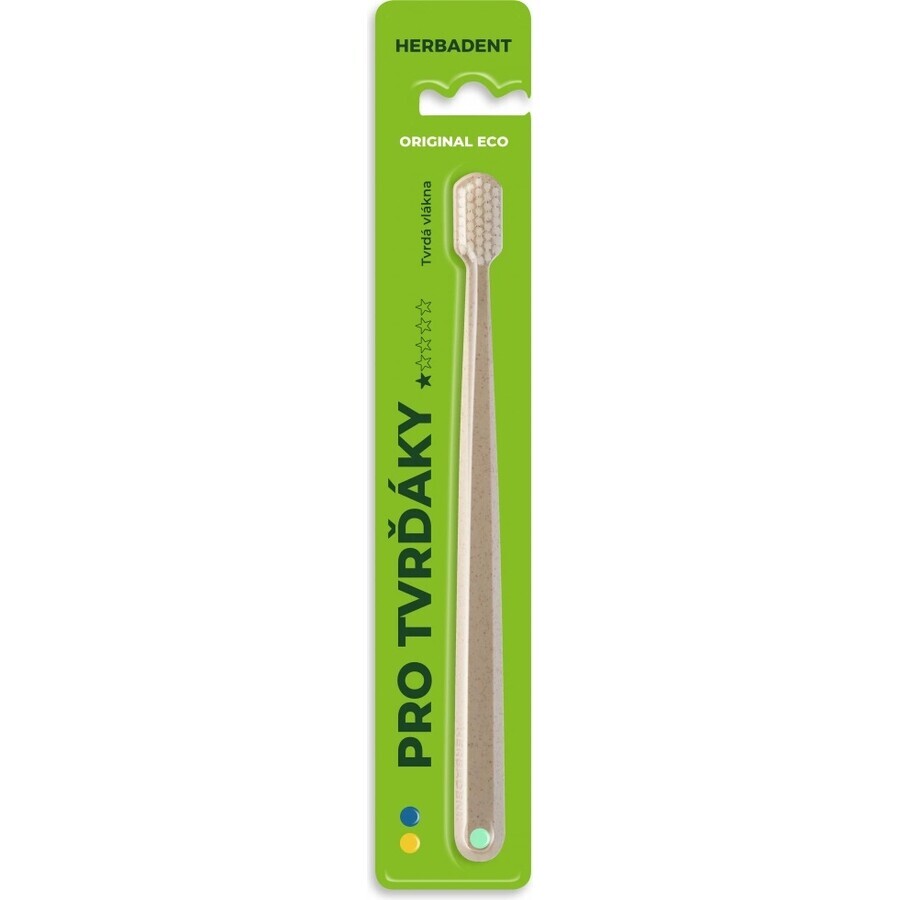Tandenborstel HERBADENT Original ECO Hard 1×1 stuk, tandenborstel