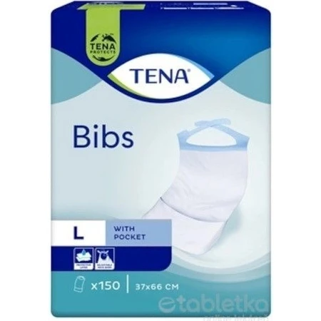 Bavoir TENA Bavoir L 1×150 pcs, taille 37x66cm