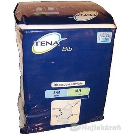 Bavoir TENA Bavoir L 1×150 pcs, taille 37x66cm