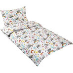 Kinderlakens AGÁTA 90/013 koala met regenboog 90x135,45x60 Kinderlakens AGÁTA 90/013 koala met regenboog 90x135,45x60