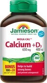 JAMIESON MEGA CAL CALCIUM + VITAMIN D3 1&#215;120 tbl
