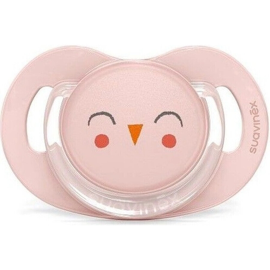 SUAVINEX | Paci Pacifier SX PRO BONHOMIE f physiological 0/6 m SOVIČKA - pink 1×1 pc, pacifier