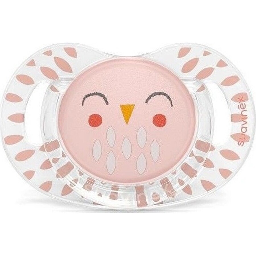 SUAVINEX | Paci Pacifier SX PRO BONHOMIE f physiological 0/6 m SOVIČKA - pink 1×1 pc, pacifier