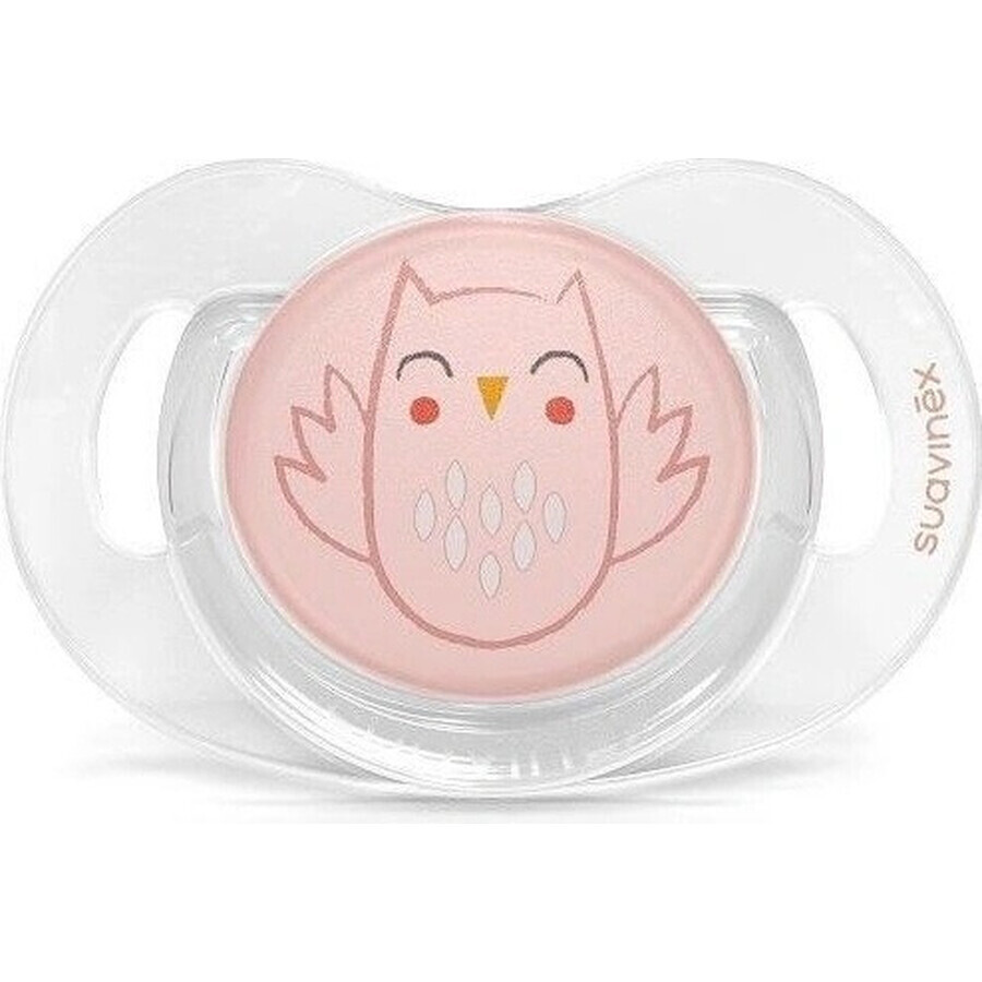 SUAVINEX | Paci Pacifier SX PRO BONHOMIE f physiological 0/6 m SOVIČKA - pink 1×1 pc, pacifier