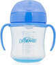 Brown&#39;s mug with soft mouthpiece 180ml from 6m blue 1&#215;1 pc, blue mug, 6m+.