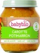 BABYBIO zanahoria y calabaza bio 1&#215;130 g, snack vegetal bio