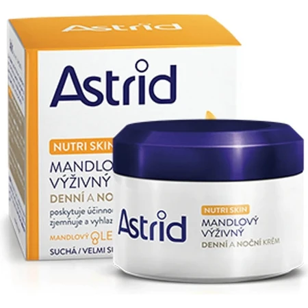ASTRID ALMOND nährende Tages- und Nachtcreme für trockene und sehr trockene Haut 50 ml 1×50 ml, Handcreme
