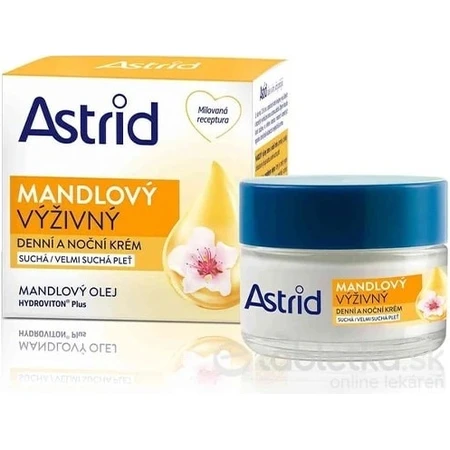 ASTRID ALMOND nährende Tages- und Nachtcreme für trockene und sehr trockene Haut 50 ml 1×50 ml, Handcreme
