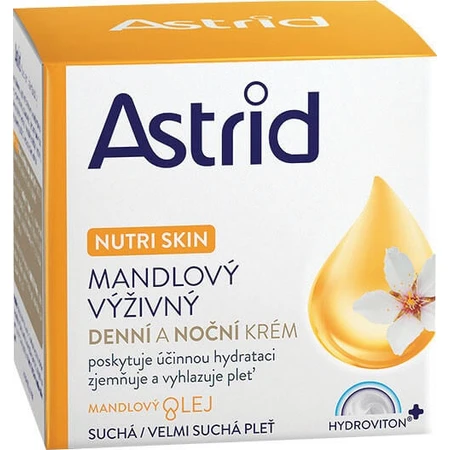 ASTRID ALMOND nährende Tages- und Nachtcreme für trockene und sehr trockene Haut 50 ml 1×50 ml, Handcreme