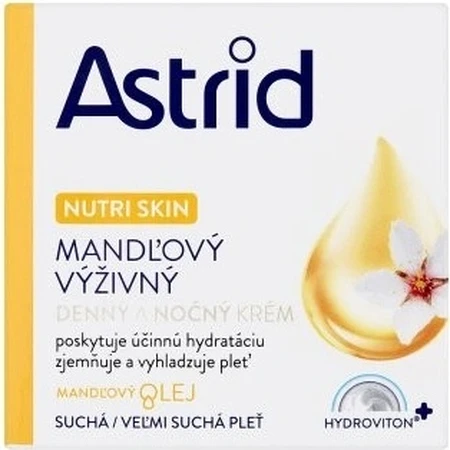 ASTRID ALMOND nährende Tages- und Nachtcreme für trockene und sehr trockene Haut 50 ml 1×50 ml, Handcreme