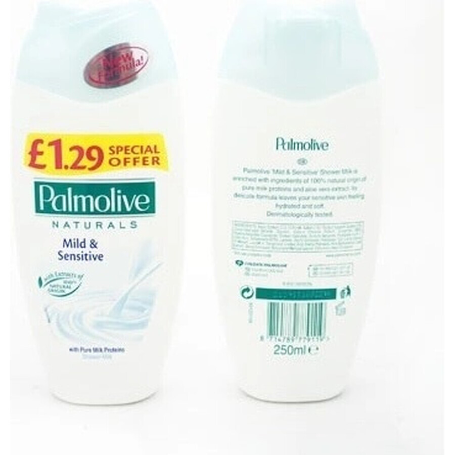 Gel douche Palmolive Nat.Milk Proteins 1×250 ml avec lait de douche